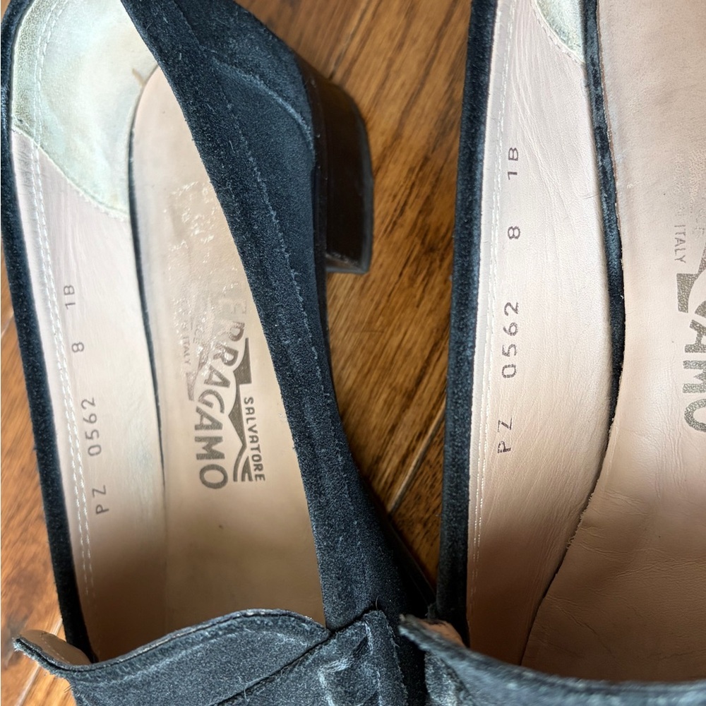 Black Suede Loafers with Metal Bit - Picture 14 of 15